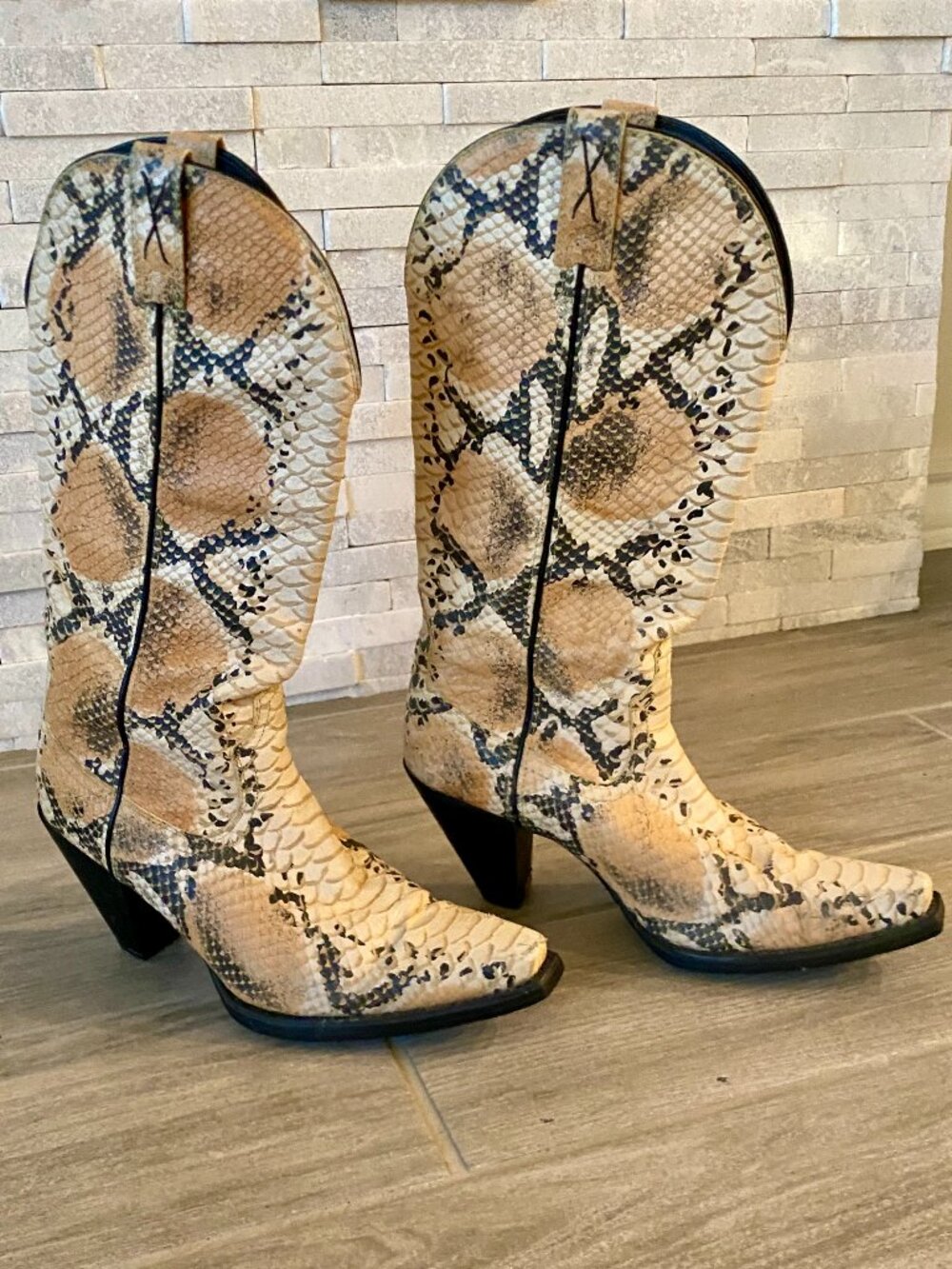 Twisted X Python Leather Cowboy Bots